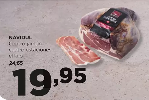 Oferta de Navidul - Centro Jamón Cuatro Estaciones por 19,95€ en Alimerka