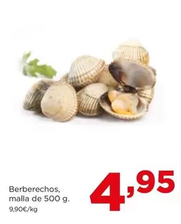 Oferta de Berberechos, Malla De 500 G por 4,95€ en Alimerka