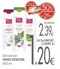 Oferta de Hidrogenesse - Gel Varietat por 2,39€ en Valvi Supermercats