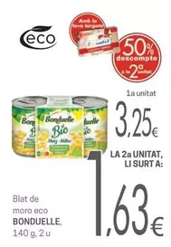 Oferta de Bonduelle - Blat De Moro Eco por 3,25€ en Valvi Supermercats