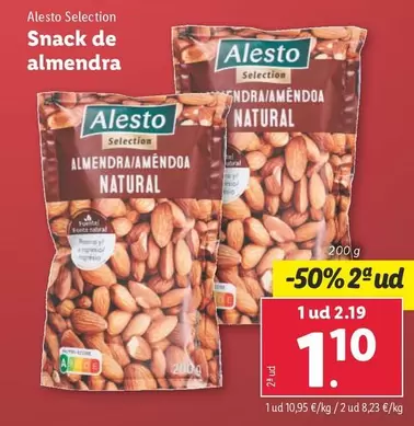 Oferta de Alesto - Almendra/Amendos Natural por 2,19€ en Lidl