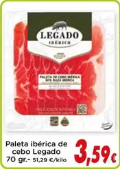 Oferta de Legado - Paleta Iberica De Cebo por 3,59€ en Proxi
