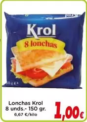 Oferta de Krol - Lonchas por 1€ en Proxi