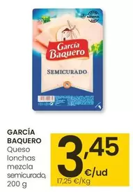 Oferta de García Baquero - Queso Lonchas Mezcla Semicurado por 3,45€ en Eroski