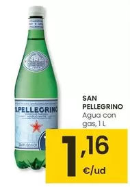 Oferta de San Pellegrino - Agua Con Gas por 1,16€ en Eroski
