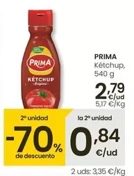 Oferta de Prima - Ketchup por 2,79€ en Eroski