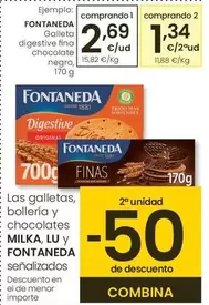 Oferta de Fontaneda - Galleta Digestive Fina Chocolate Negro por 2,69€ en Eroski