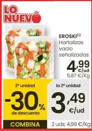 Oferta de Eroski - Hortalizas Vacío Señalizadas por 4,99€ en Eroski