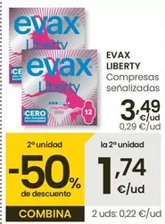 Oferta de Evax - Liberty Compresas por 3,49€ en Eroski