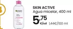 Oferta de Garnier - Skin Active/Agua Micelar por 5,75€ en Eroski