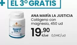 Oferta de Ana Maria La Justica - Colageno Con Magnesio por 19,9€ en Eroski