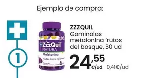 Oferta de ZzzQuil - Gominolas Metalonina Frutos Del Bosque por 24,55€ en Eroski