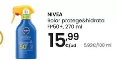 Oferta de Nivea - Solar Protege&Hidrata FP50+ por 15,99€ en Eroski