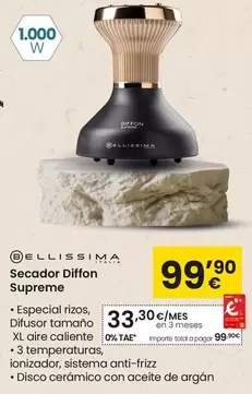 Oferta de Bellisima - Secador Diffon Supreme por 99,9€ en Eroski
