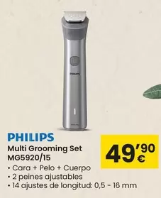 Oferta de Philips - Multi Grooming Set MG5920/15 por 49,9€ en Eroski