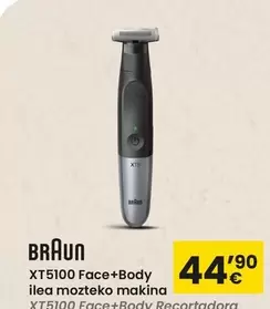 Oferta de Braun - XT5100 Face+Body Recortadora por 44,9€ en Eroski