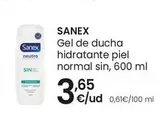 Oferta de Sanex - Gel De Ducha Hidratante Piel Normal Sin por 3,65€ en Eroski