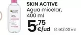 Oferta de Garnier - Skin Active/Agua Micelar por 5,75€ en Eroski