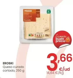 Oferta de Eroski - Queso Curado Cortado por 3,66€ en Eroski