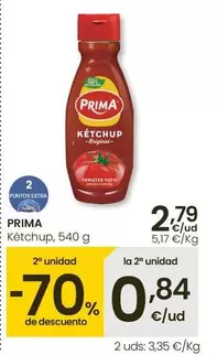 Oferta de Prima - Ketchup por 2,79€ en Eroski