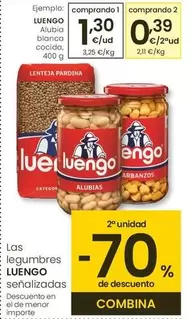 Oferta de Luengo - Alubia Blanca Cocido por 1,3€ en Eroski
