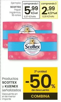 Oferta de Scottex - Papel Higienico por 5,99€ en Eroski