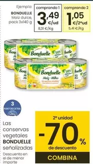 Oferta de Bonduelle - Maíz Dulce por 3,49€ en Eroski