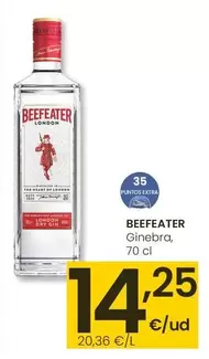 Oferta de Beefeater - Ginebra por 14,25€ en Eroski