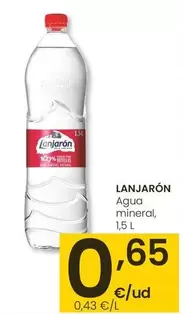 Oferta de Lanjarón - Agua Mineral por 0,65€ en Eroski