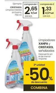 Oferta de Cristasol - Limpiacristales Antivaho por 2,65€ en Eroski