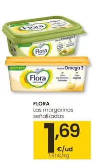 Oferta de Flora - Las Margarinas Senalizadas por 1,69€ en Eroski