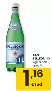Oferta de San Pellegrino - Agua Con Gas por 1,16€ en Eroski