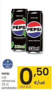 Oferta de Pepsi - Los Refrescos 33 Cl Senalizados por 0,5€ en Eroski