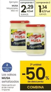 Oferta de Musa - Mayonesa por 2,29€ en Eroski