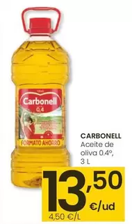 Oferta de Carbonell - Aceite De Oliva 0.4º por 13,5€ en Eroski