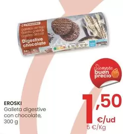 Oferta de Eroski - Galleta Digestive Con Chocolate por 1,5€ en Eroski