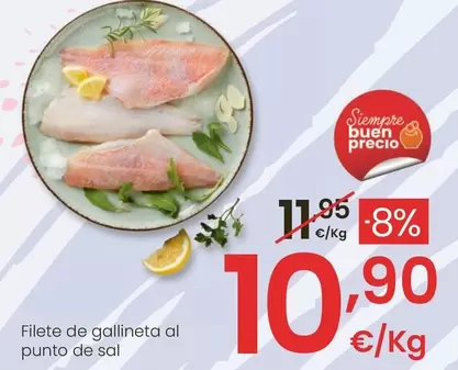 Oferta de Filete De Gallineta Al Punto De Sal por 10,9€ en Eroski