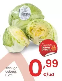 Oferta de Lechuga Iceberg por 0,99€ en Eroski