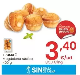 Oferta de Eroski - Magdalena Rústica por 3,4€ en Eroski