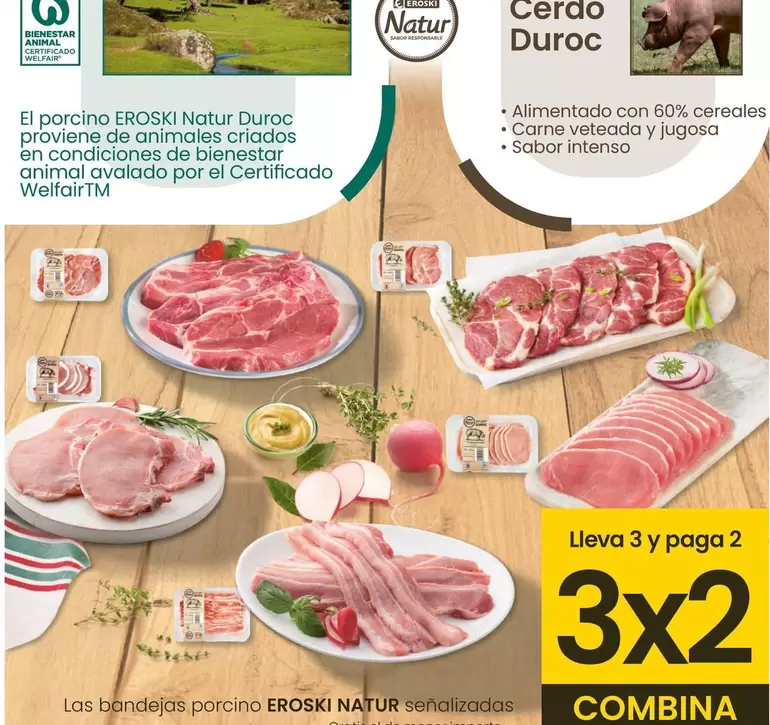 Oferta de Eroski Natur - Las Bandejas Porcino Senalizadas en Eroski