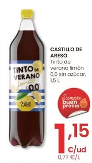 Oferta de Castillo De Areso - Tinto De Verano Limón 0,0 Sin Azúcar por 1,15€ en Eroski