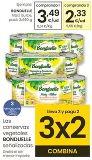 Oferta de Bonduelle - Maiz Dulce por 3,49€ en Eroski