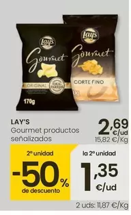 Oferta de Lay's - Gourmet Productos Senalizados por 2,69€ en Eroski