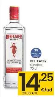 Oferta de Beefeater - Ginebra por 14,25€ en Eroski