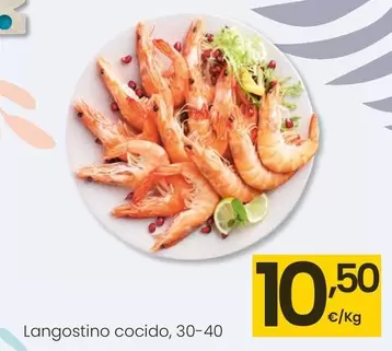 Oferta de Langostino Cocido por 10,5€ en Eroski