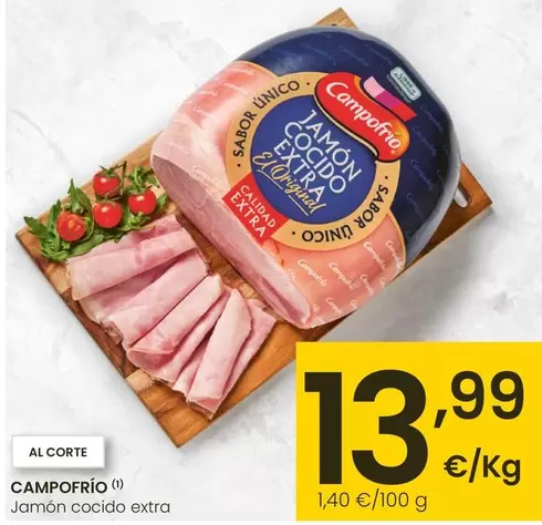 Oferta de Campofrío - Jamon Cocido Extra por 13,99€ en Eroski