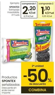 Oferta de Spontex - Estropajo Inoxidable por 2,2€ en Eroski