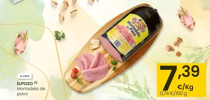 Oferta de Elpozo - Mortadela De Pavo por 7,39€ en Eroski