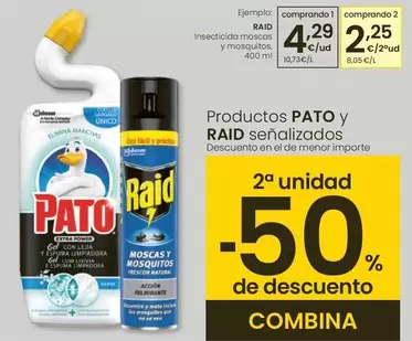 Oferta de Raid - Insecticida Moscas Y Mosquitos por 4,29€ en Eroski