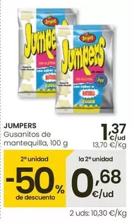 Oferta de Jumpers - Gusanitos De Mantequilla por 1,37€ en Eroski